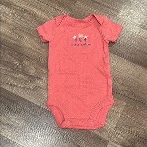 Little Darling Pink Baby Onesie